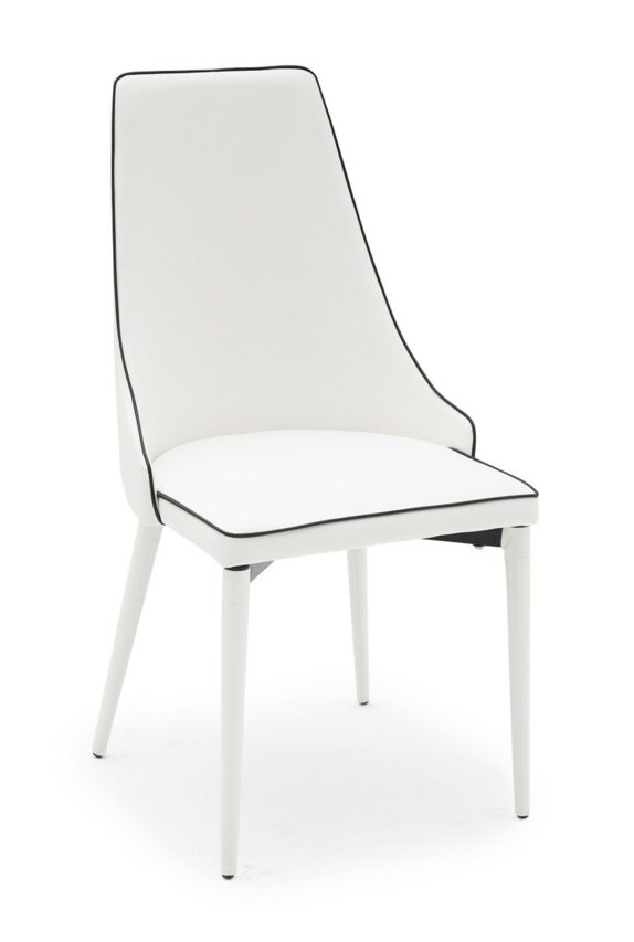 Sedia in ecopelle con bordo - immagine 3