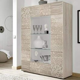 VETRINA 2 ANTE ROVERE